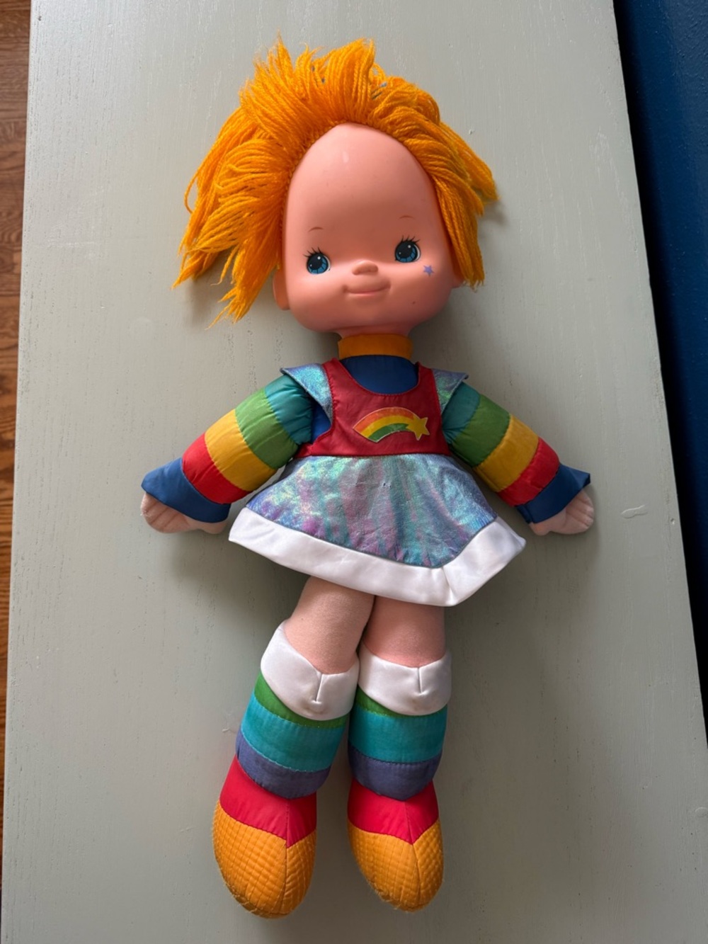 Vintage Genuine 1983 Rainbow Brite 18" Stuffed Doll Plush Hallmark Mattel Bright
